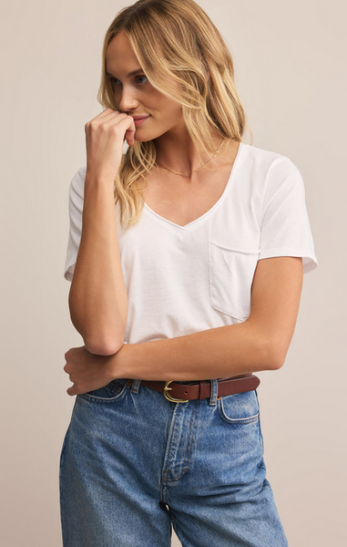 The Modern Pocket Tee - White