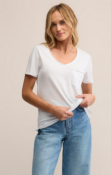The Modern Pocket Tee - White
