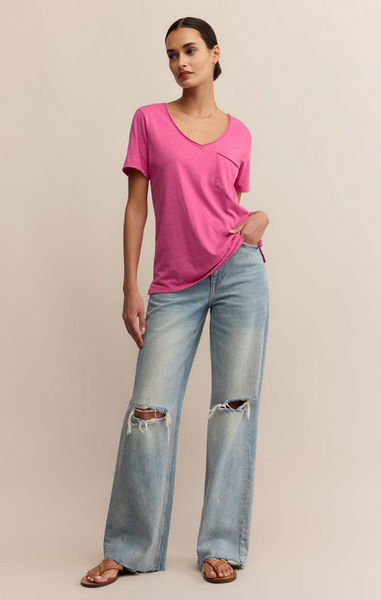 The Modern Pocket Tee - Island Pink