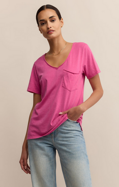 The Modern Pocket Tee - Island Pink