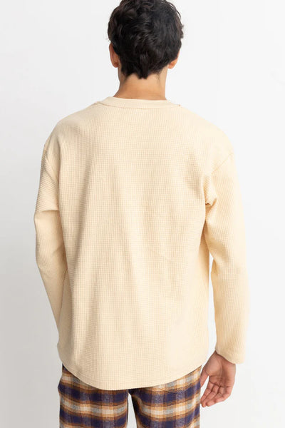 Vintage Waffle Ls Tee - Natural