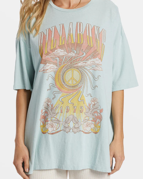 Head In The Clouds Tee - Sea Fog