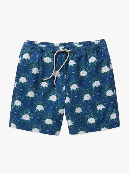 Bayberry Trunk - Navy White Lotus