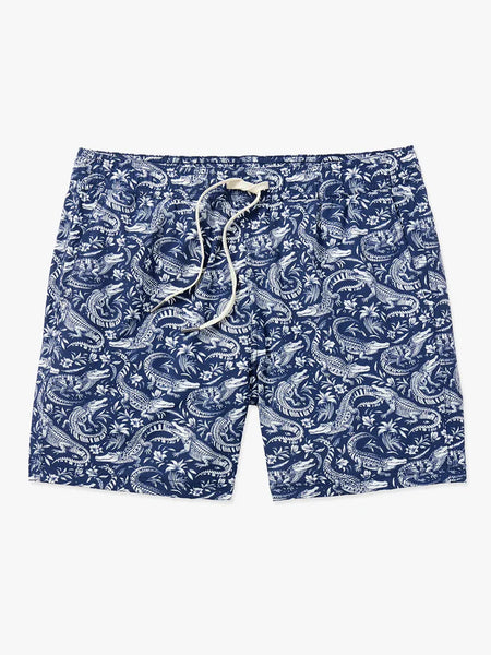 Bungalow Trunk - Navy Crocodile