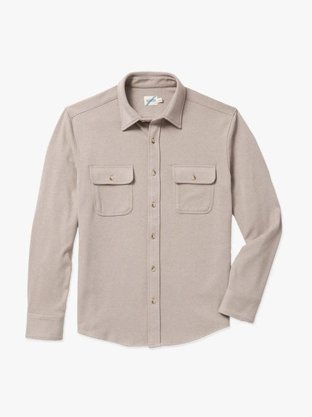 The Dunewood Ultra-Stretch Flannel - Coffee Heather Twill