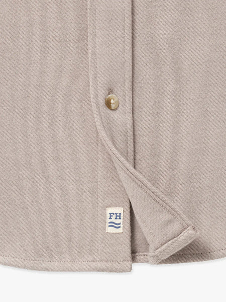 The Dunewood Ultra-Stretch Flannel - Coffee Heather Twill