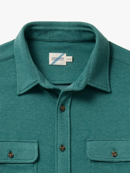 The Dunewood Ultra-Stretch Flannel - Hunter Green Twill