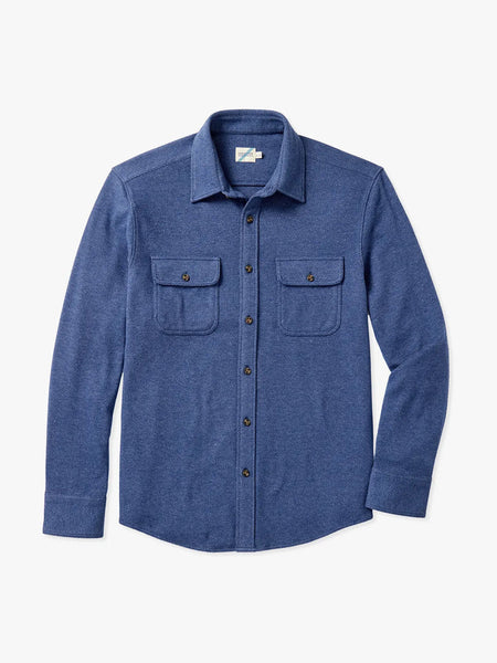 The Dunewood Ultra-Stretch Flannel - Navy Twill