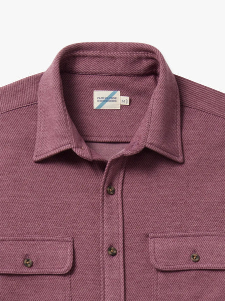 The Dunewood Ultra-Stretch Flannel - Burgundy Twill