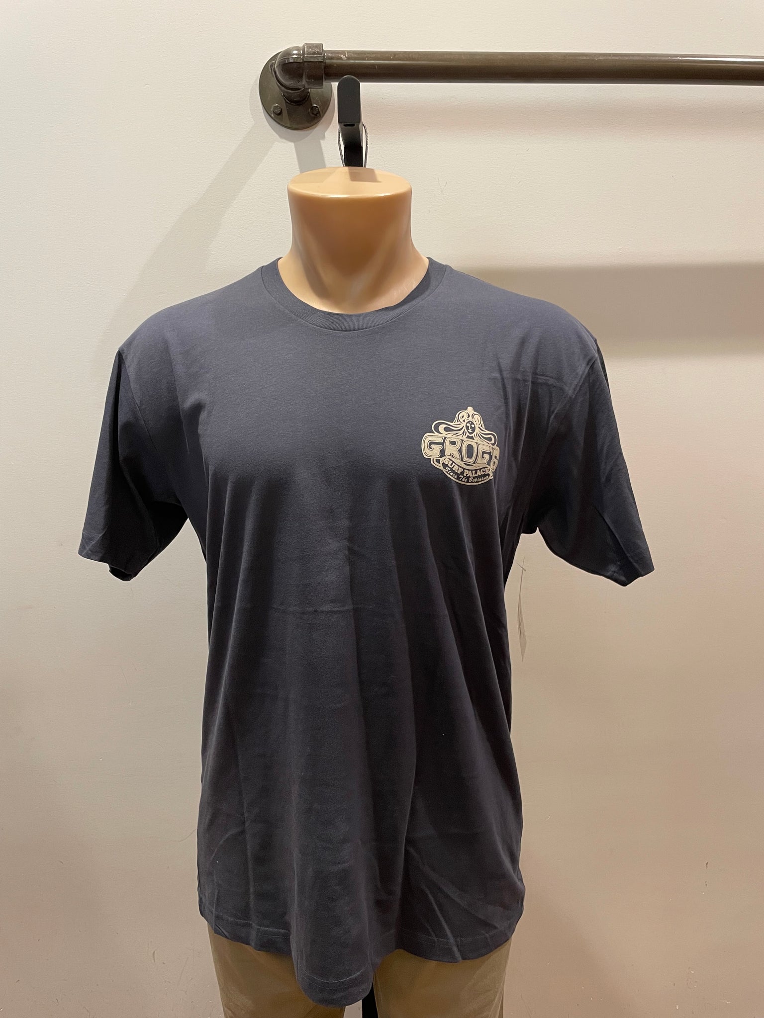 Grog's NJ Map Tee - Navy