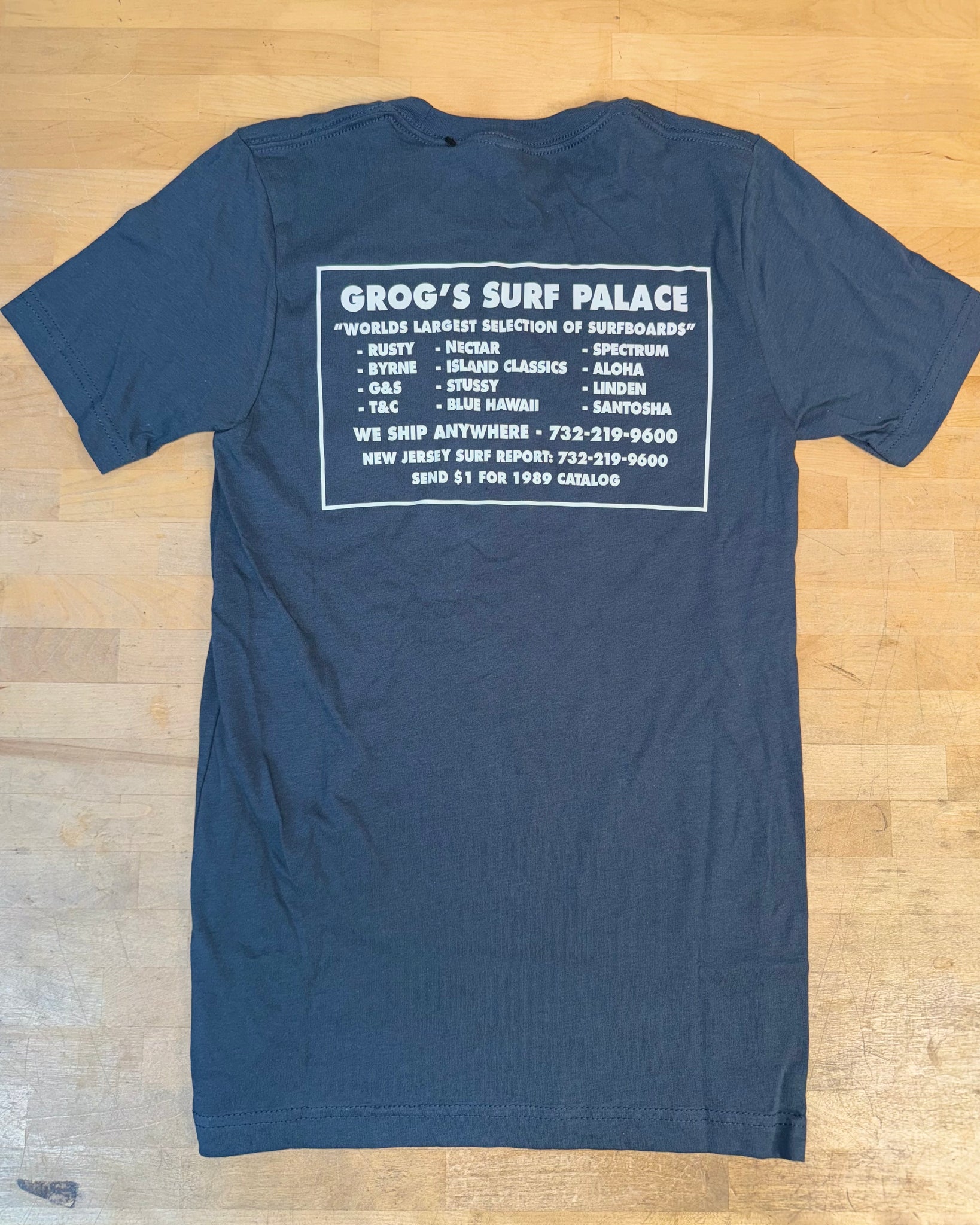Grog's Brand Logo Short Sleeve Tee - Slate