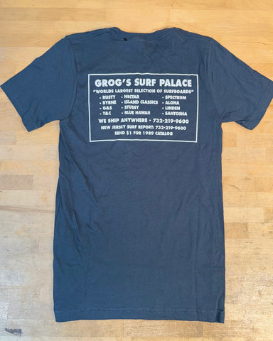 Grog's Brand Logo Short Sleeve Tee - Slate