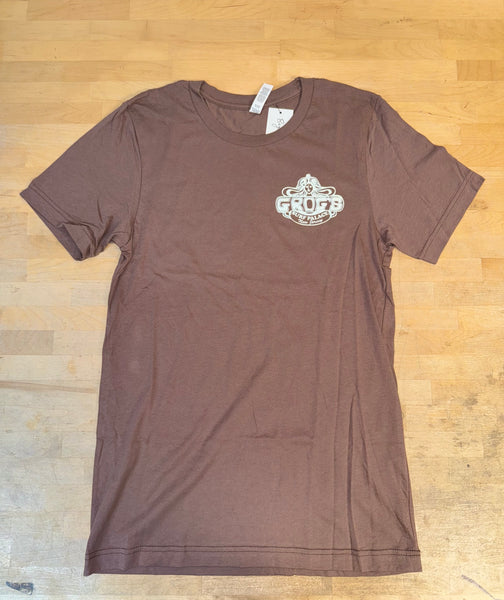 Grog's Brand Logo Short Sleeve Tee - Brown