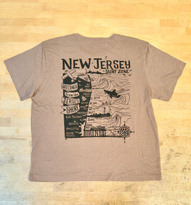 Grog's Kids NJ Map Tee - Brown