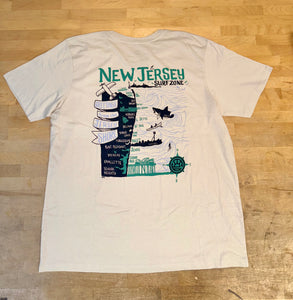 Grog's Kids NJ Map Tee - Bone