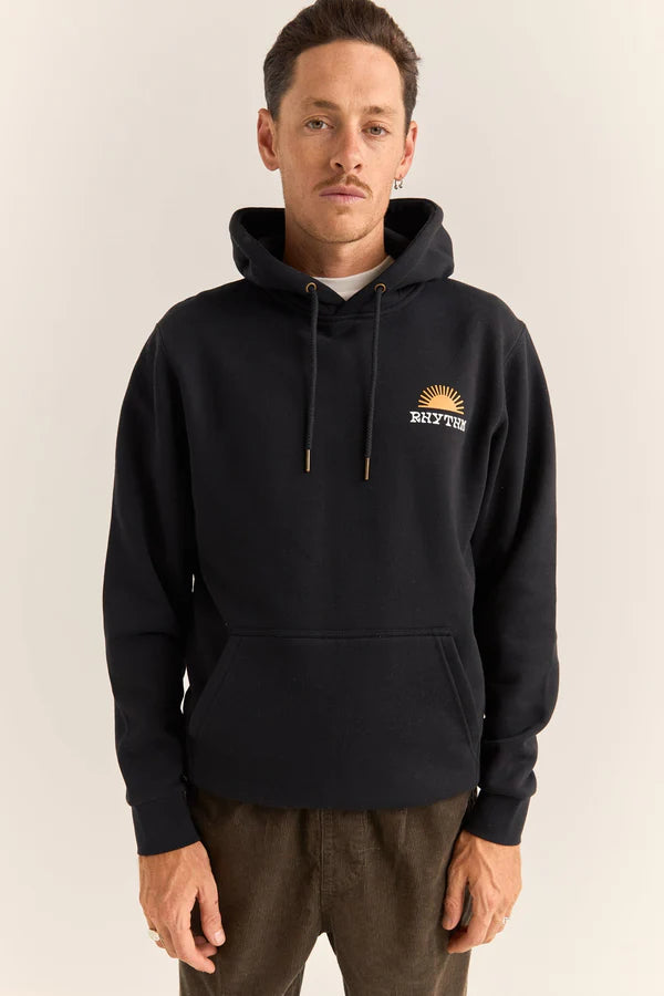 Awake Fleece Hood - Black