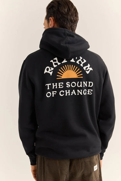 Awake Fleece Hood - Black