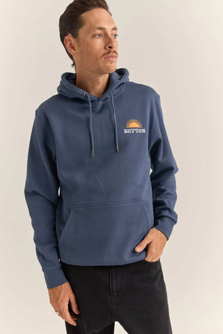 Awake Fleece Hood - Navy