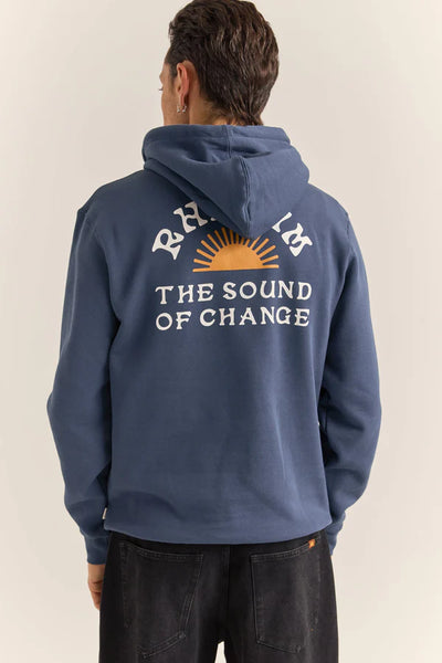 Awake Fleece Hood - Navy