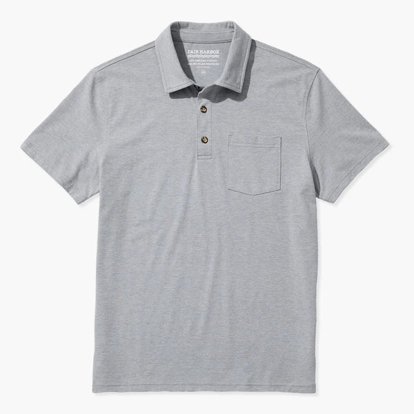 The Atlantic Polo - Heather Grey Atlantic Polo