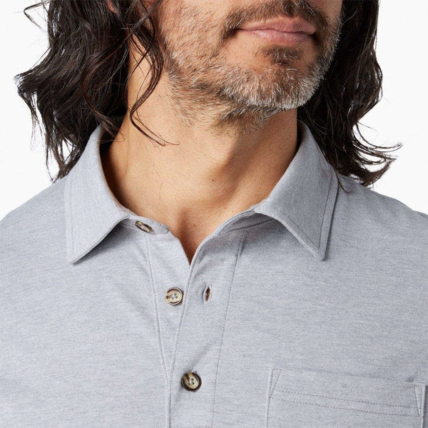 The Atlantic Polo - Heather Grey Atlantic Polo