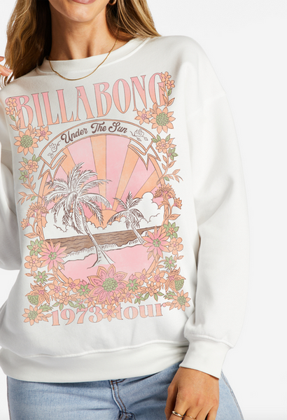 Ride The Wave Sweatshirt - Salt Crystal
