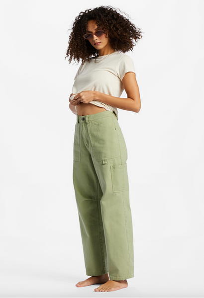 Leia Cargo Pants - Avacado