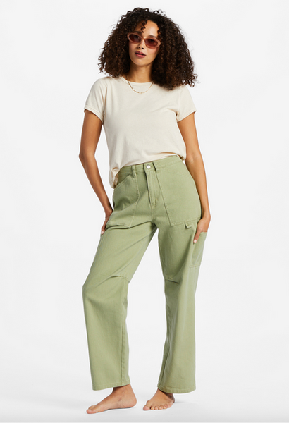 Leia Cargo Pants - Avacado