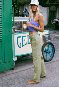 Leia Cargo Pants - Avacado