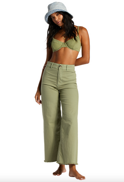Free Fall High-Waist Pants - Green Eyes