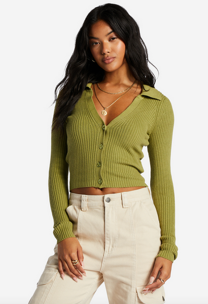 In Time Cardi Cardigan - Green Eyes