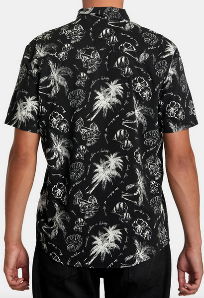 Tropic Winds Short Sleeve Shirt - Black