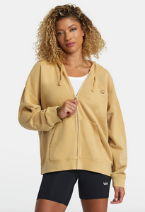 Fungi Zip-Up Hoodie - Straw