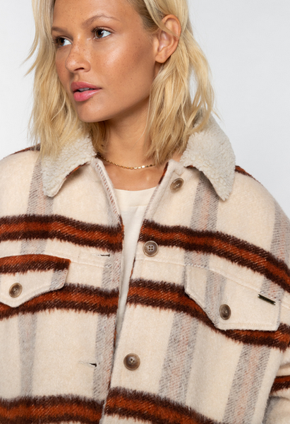 Lucky Charm Trucker Jacket - Antique White