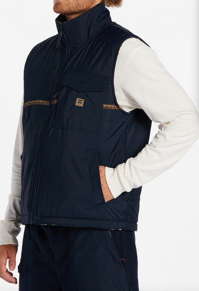 A/Div Trail Reversible Full-Zip Vest - Navy
