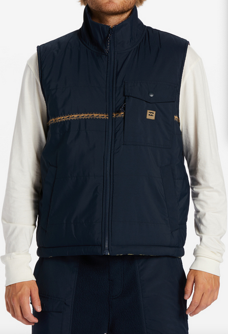 A/Div Trail Reversible Full-Zip Vest - Navy