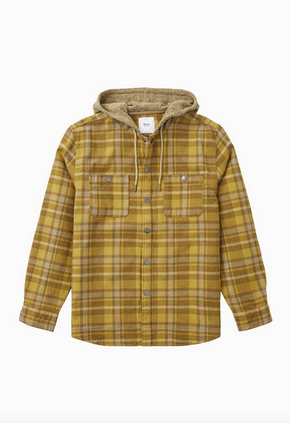 Harold Hooded Flannel - Khaki