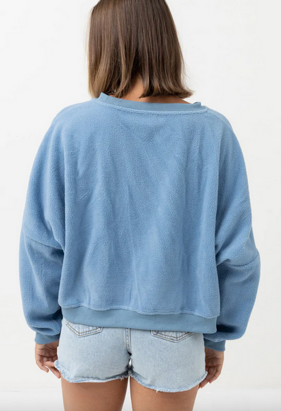 Rhythm Core Slouch Fleece - Ocean