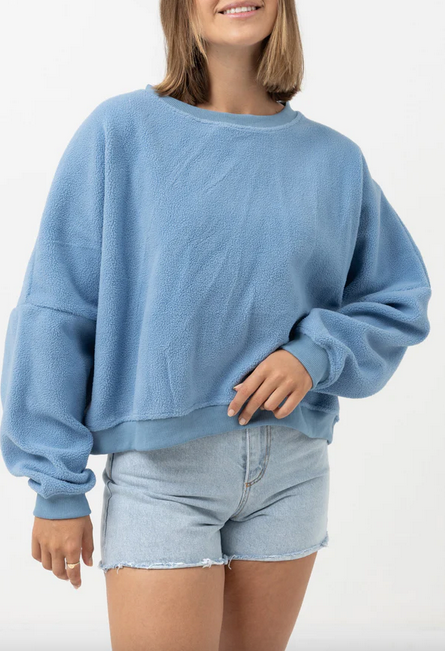 Rhythm Core Slouch Fleece - Ocean