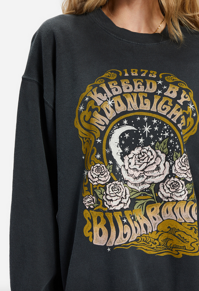 Ride In Oversized Crewneck Sweatshirt - Black Sands 2