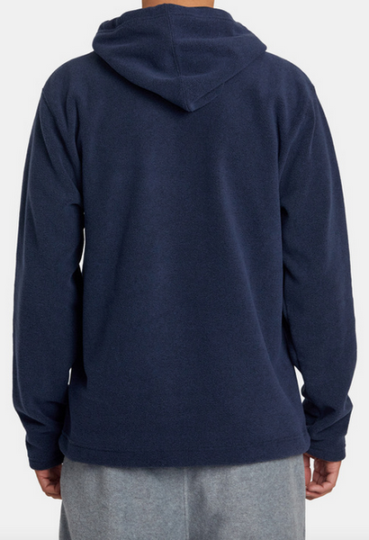 Yukon Quarter Zip Pullover Hoodie - Blue Heather