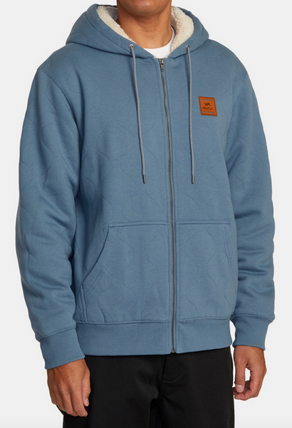 Arrow Zip-Up Hoodie - Industrial Blue