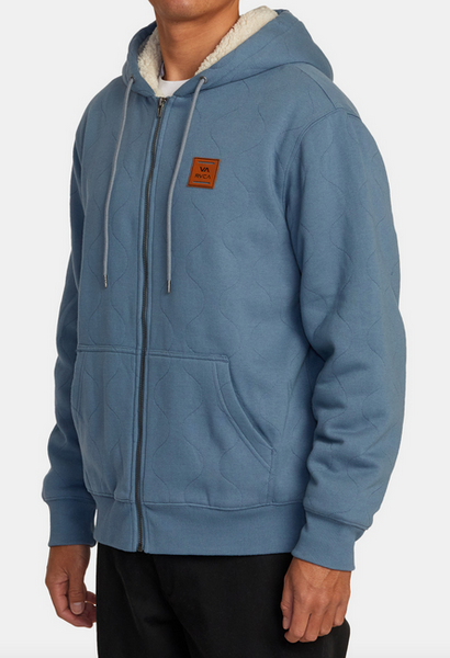 Arrow Zip-Up Hoodie - Industrial Blue