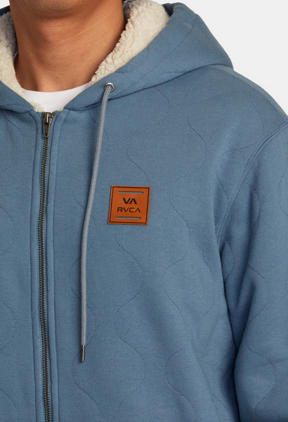 Arrow Zip-Up Hoodie - Industrial Blue