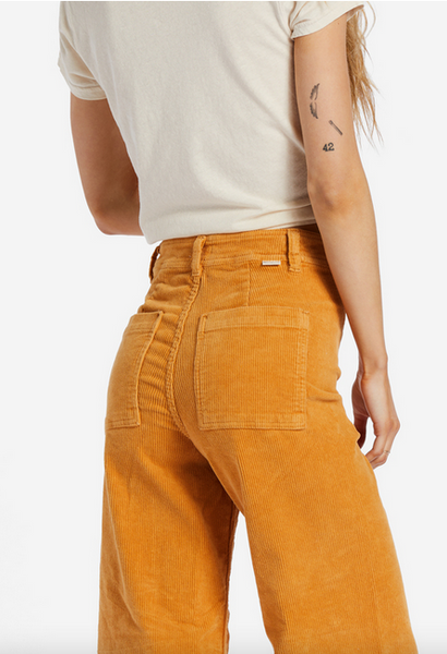 Free Fall Wide-Leg Pants - Golden Rays