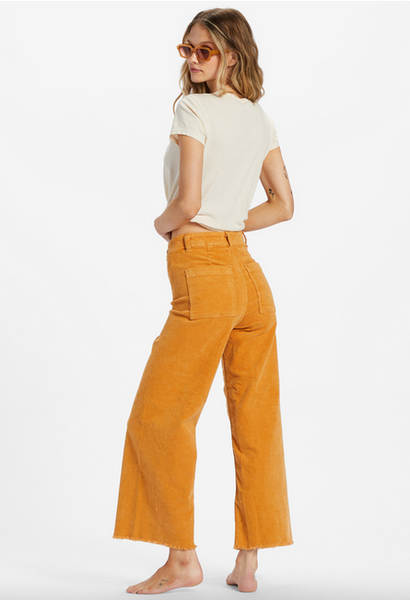 Free Fall Wide-Leg Pants - Golden Rays