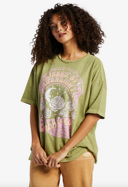 Kissed By The Moonlight Tee - Avocado