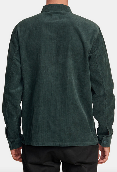 Americana Corduroy Overshirt - Hunter Green