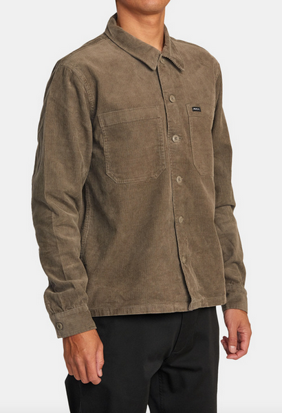 Americana Corduroy Overshirt - Mushroom