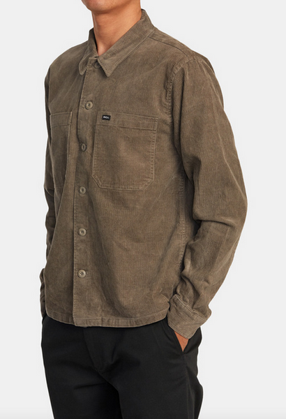 Americana Corduroy Overshirt - Mushroom